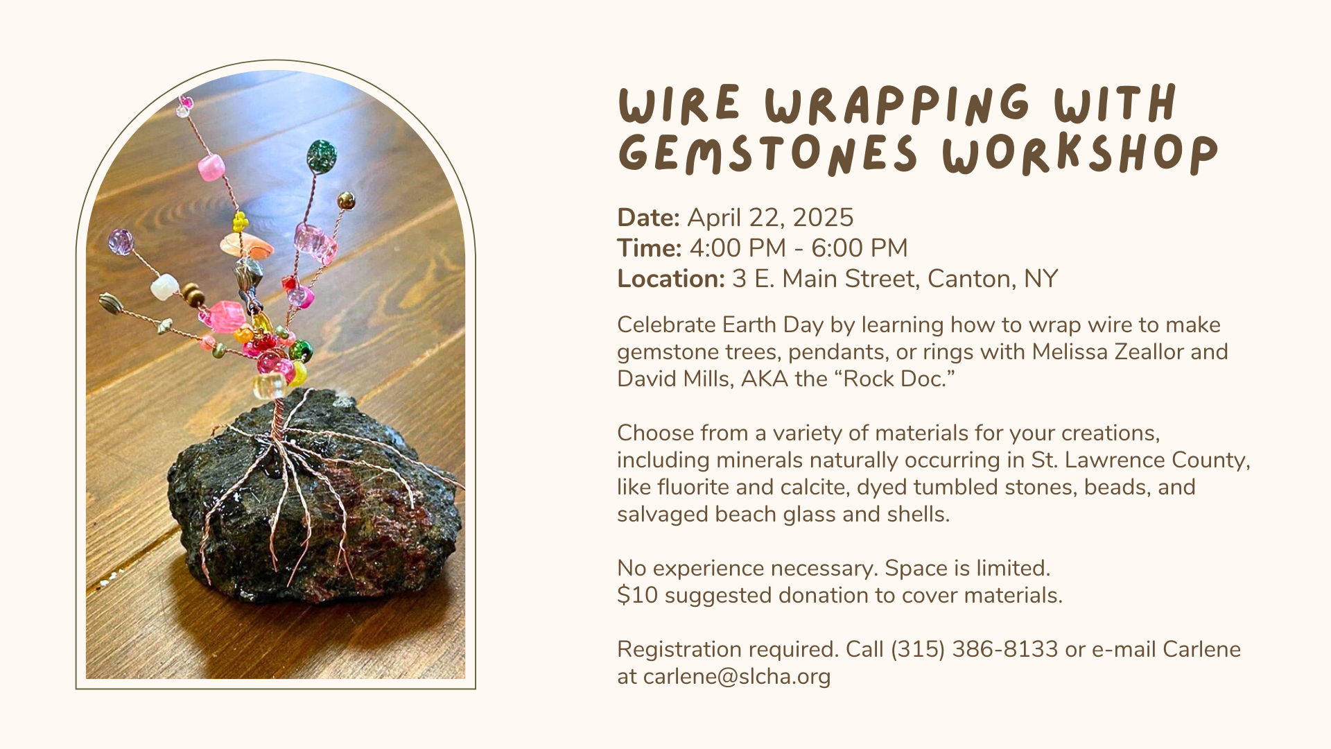 Read more about the article Wire Wrapping with Gemstones Workshop