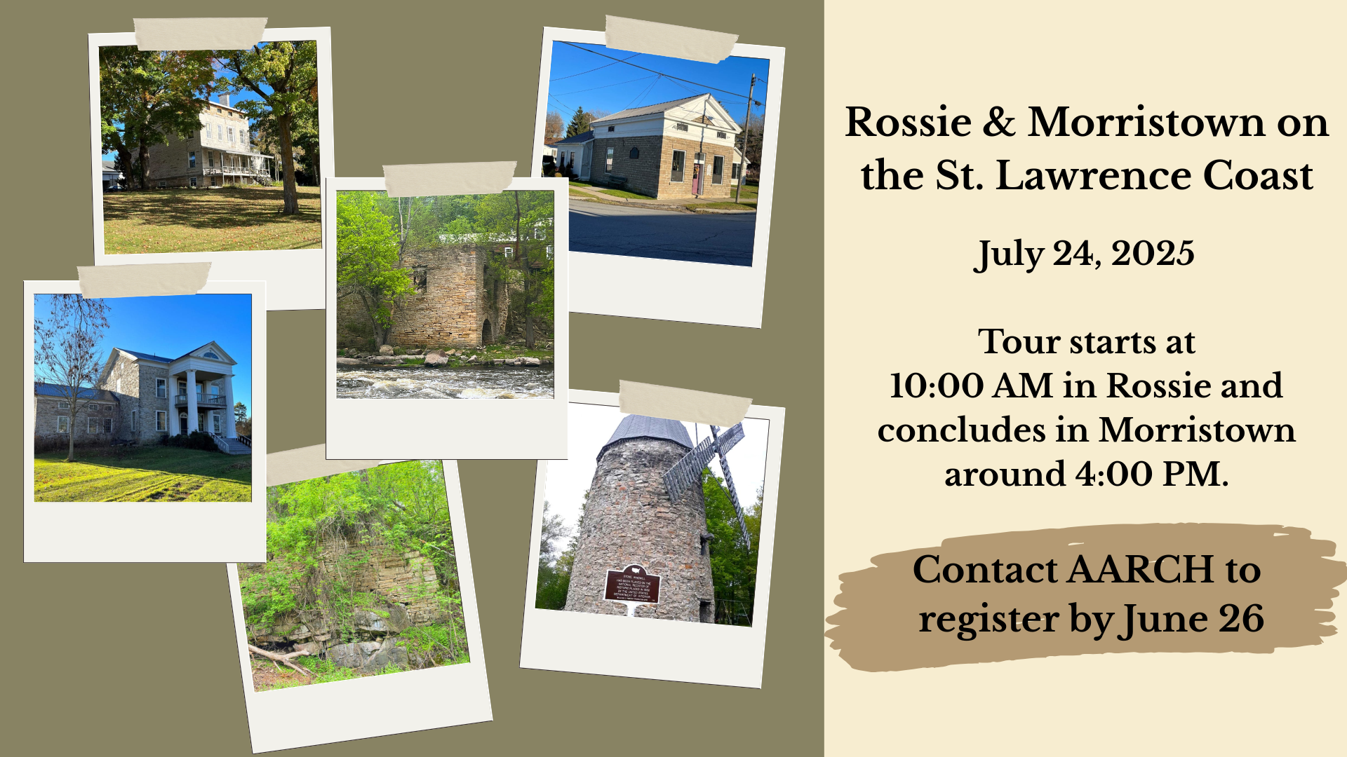 “Rossie & Morristown on the St. Lawrence Coast” Walking Tour