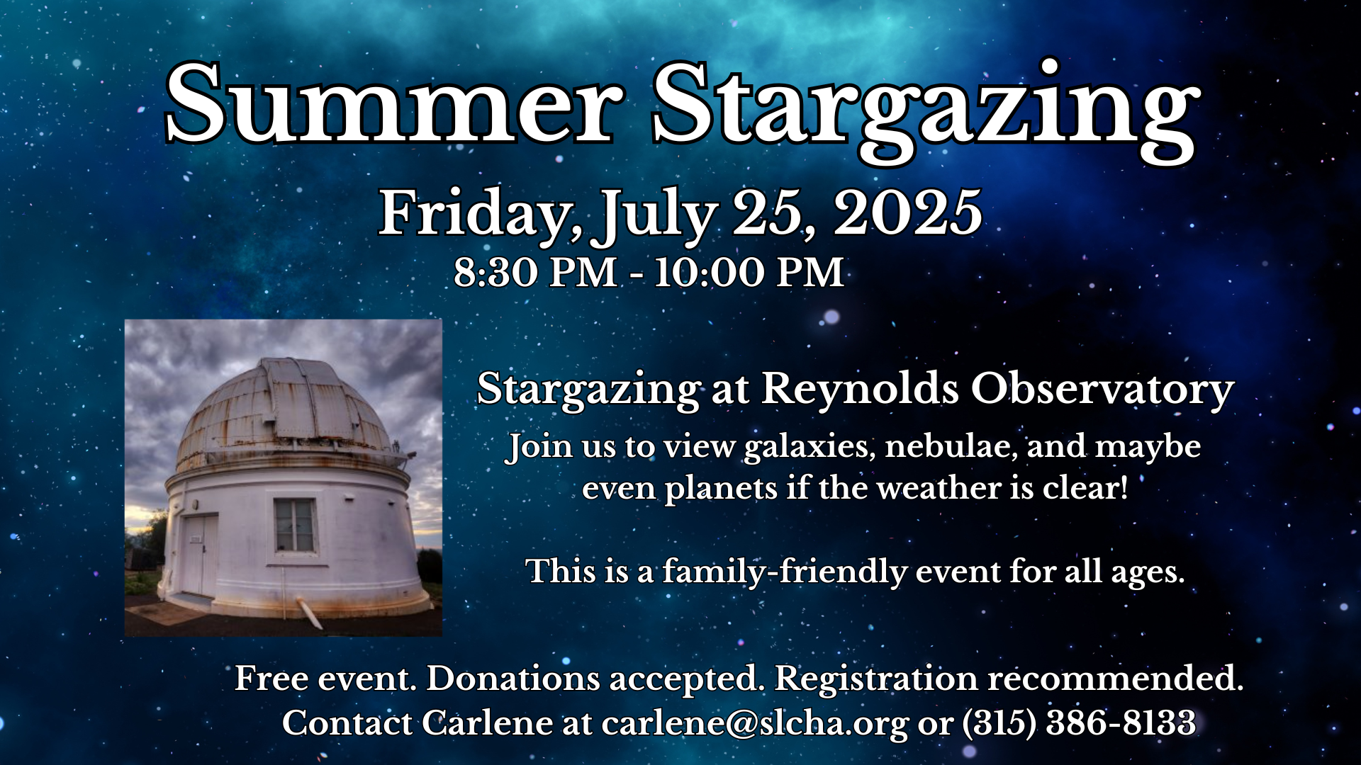 You are currently viewing Summer Stargazing in Potsdam, NY at Reynolds Observatory